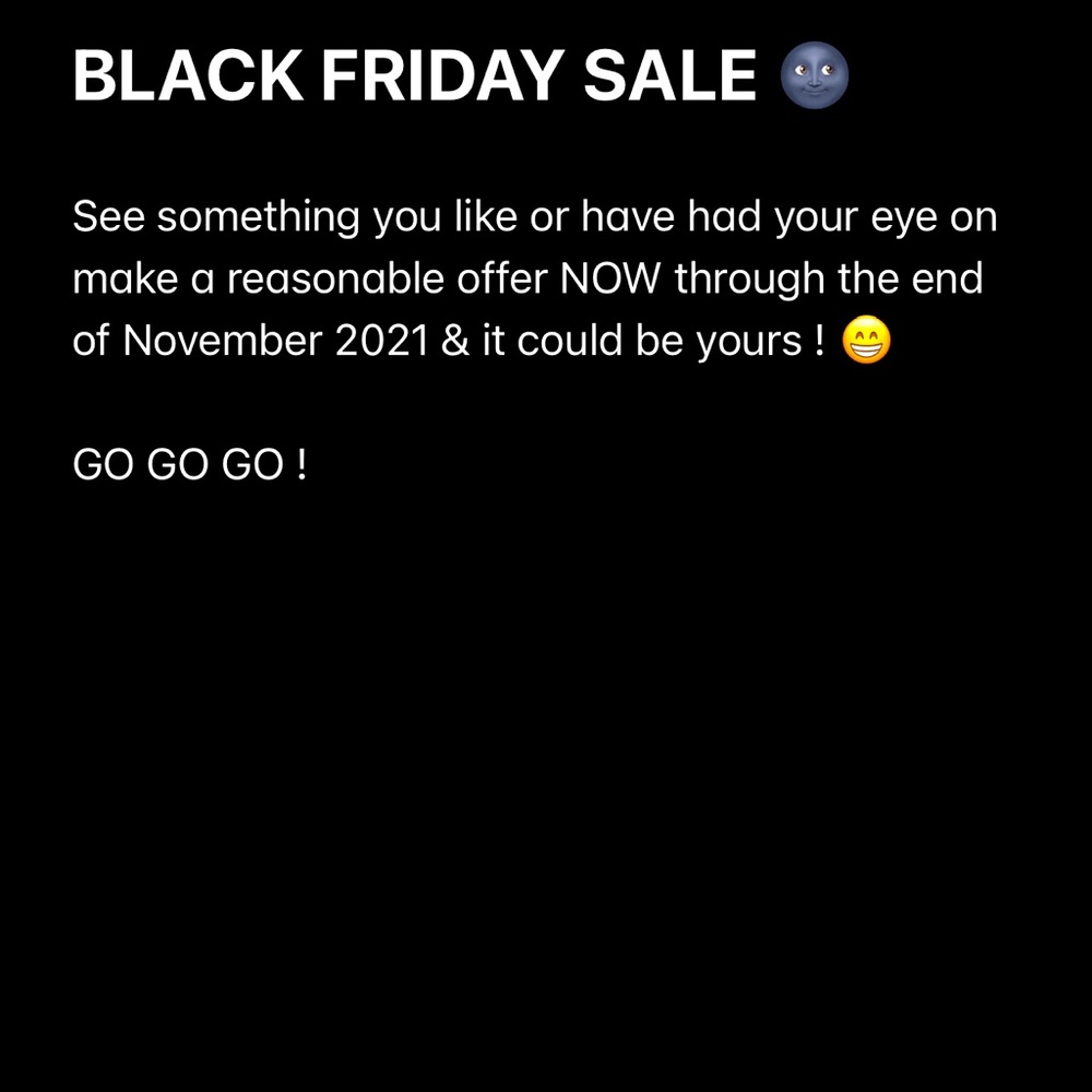 BLACK FRIDAY SALE